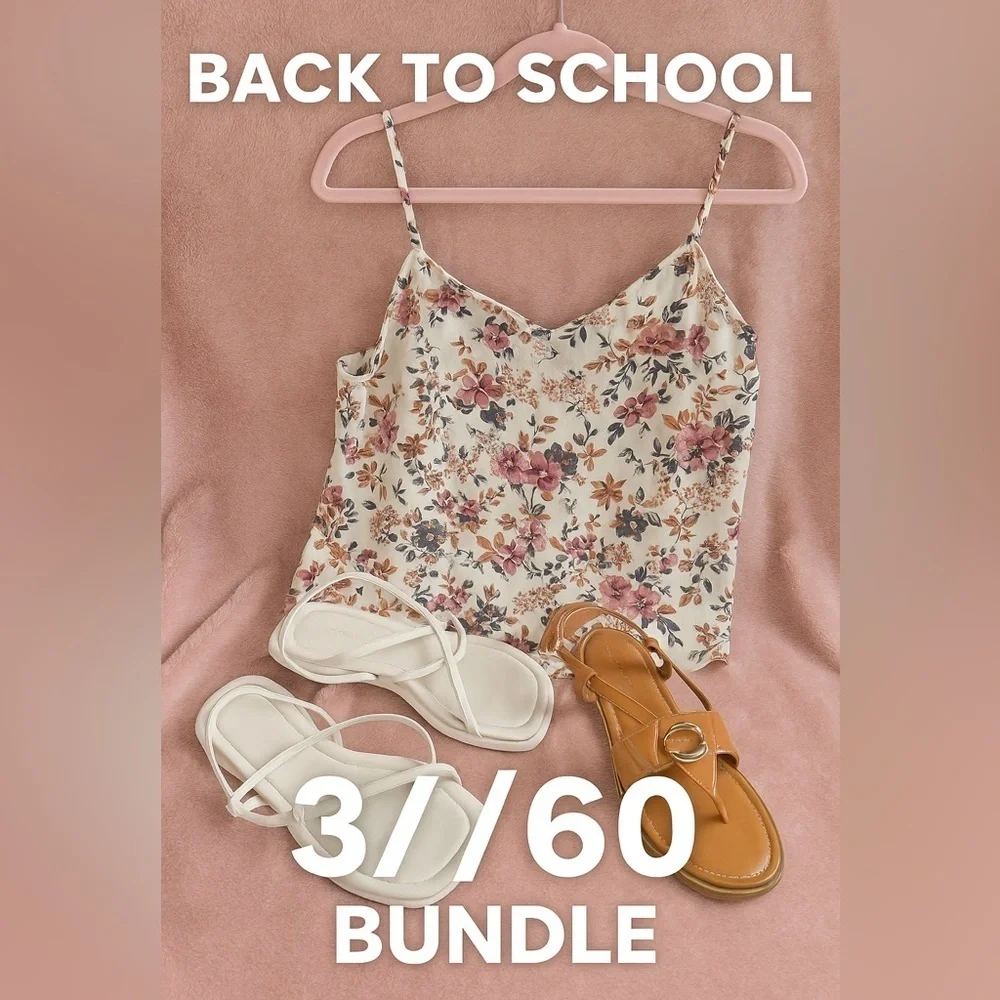 ✨ Floral Satin Cami – Pink & Purple Blossoms – Size L | Closet Blowout ✨ - Picture 3 of 5